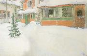 THe Cottage in the Snow Carl Larsson